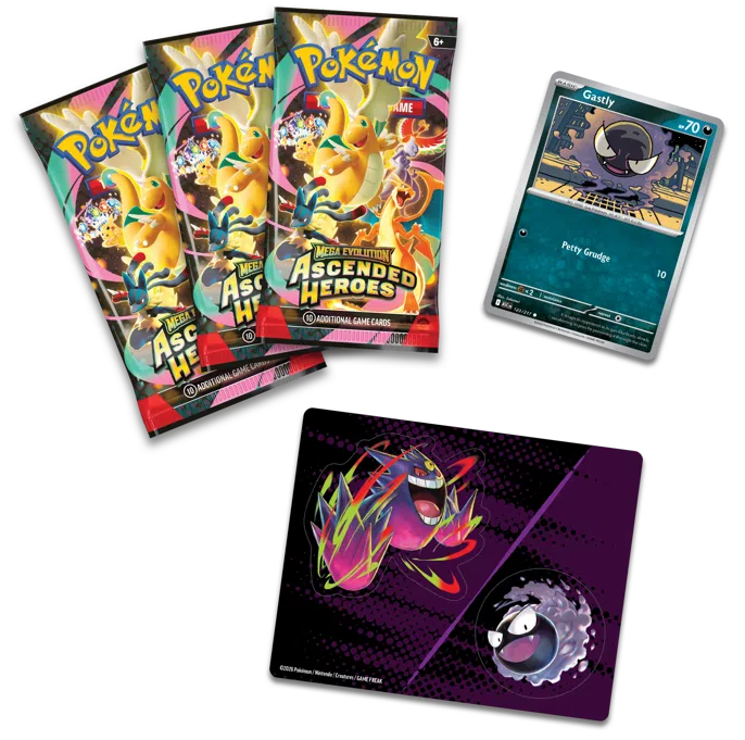 Pokémon TCG: Ascended Heroes Gastly Tech Sticker Collection