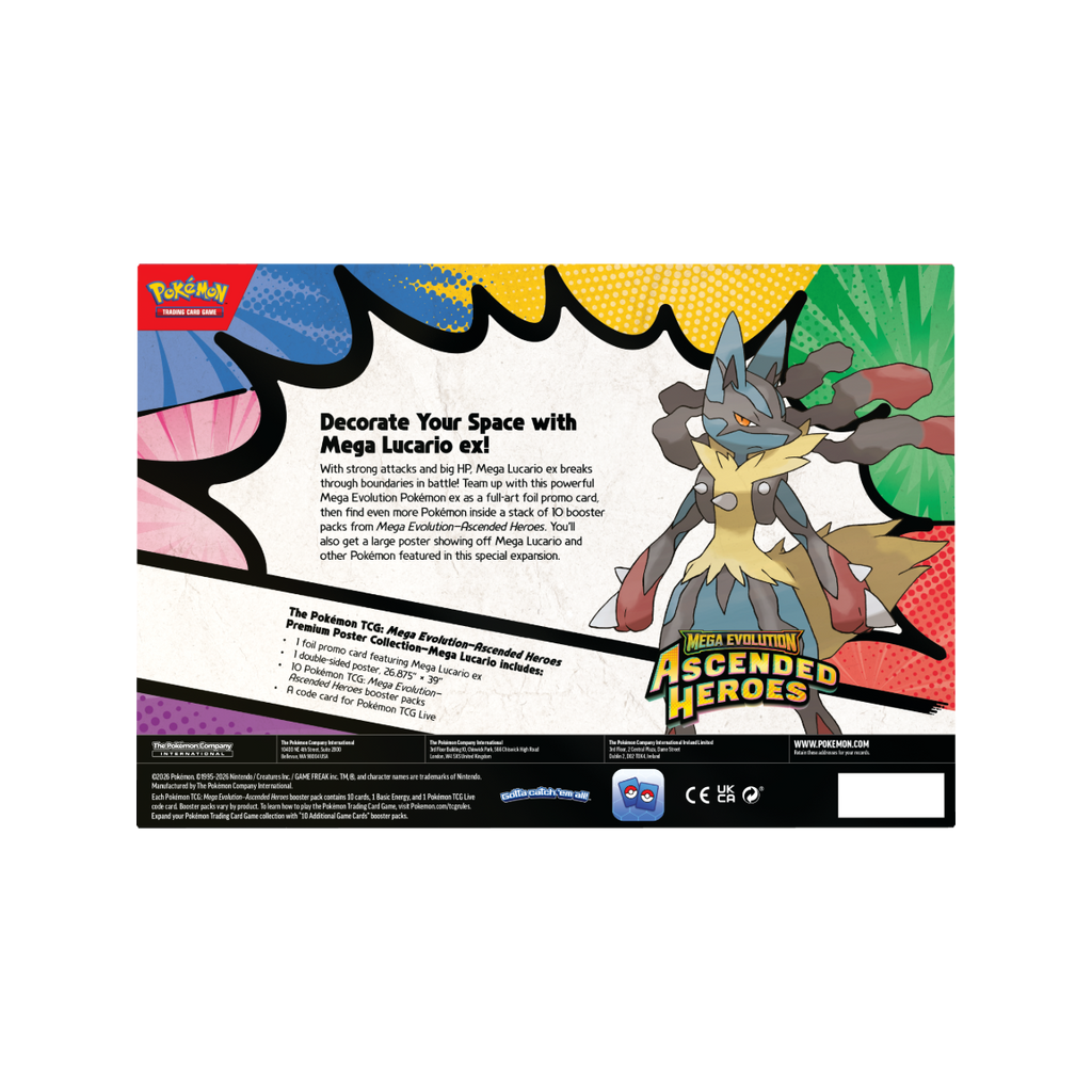 Pokémon – Mega Evolution: Ascended Heroes – Premium Poster Collection – Mega Lucario
