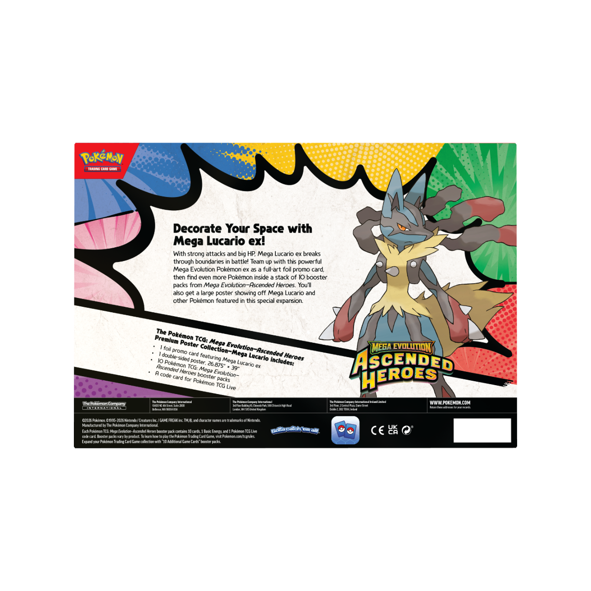 Pokémon – Mega Evolution: Ascended Heroes – Premium Poster Collection – Mega Lucario