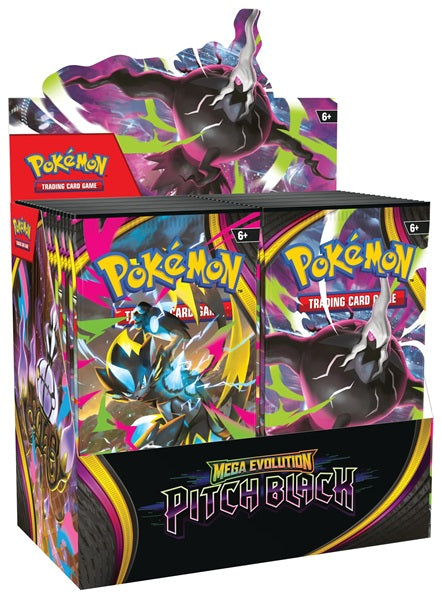Pokémon Display (Booster Box) – ME05: Mega Evolution: Pitch Black – 36 Boosters